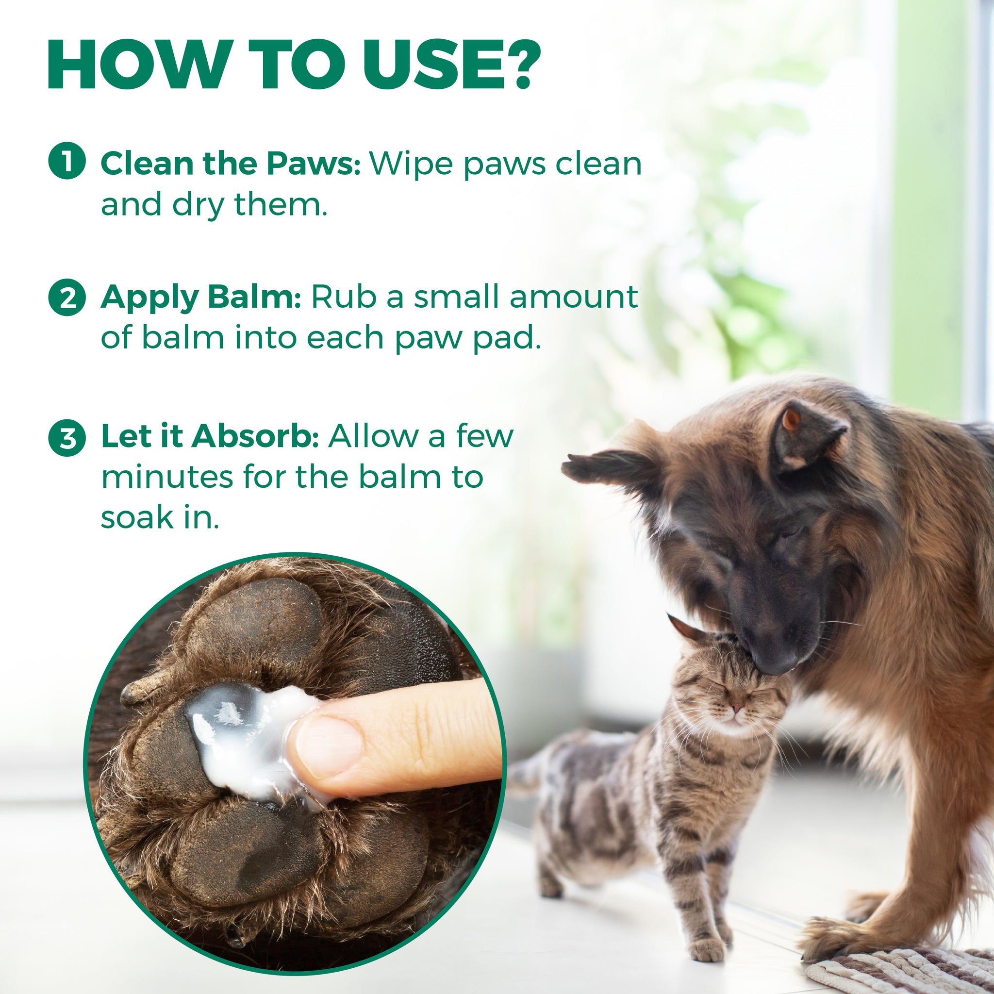 Dry Paws Pet Soothing Balm 100g Paw Balm For Dogs and Cats